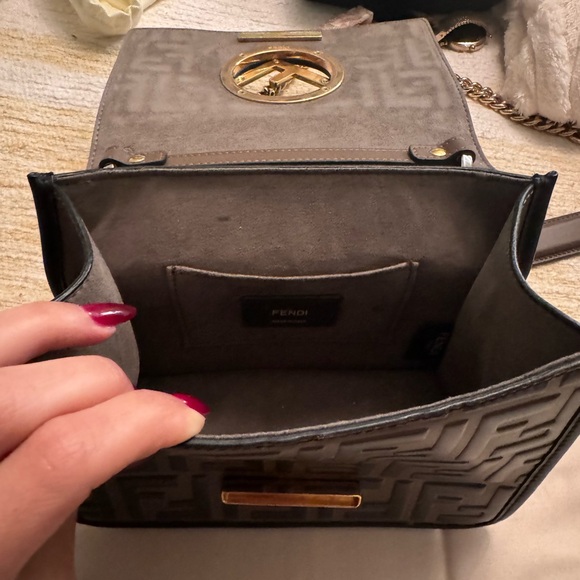 Vitello century F fendi bi color shoulder bag - Picture 3 of 12